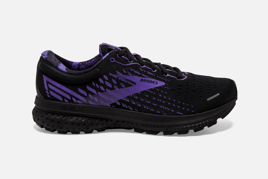 Brooks Running Shoes - Ghost 13 Road Mens - Black/Purple - LQG-587324